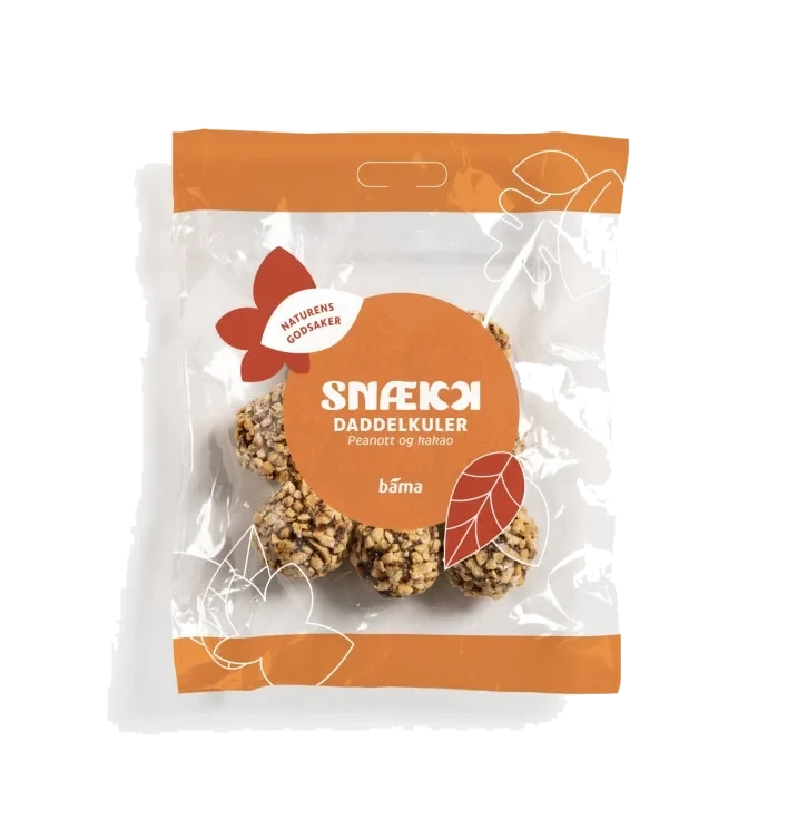 Daddelkuler Peanøtter og Kakao 70g Snækk
