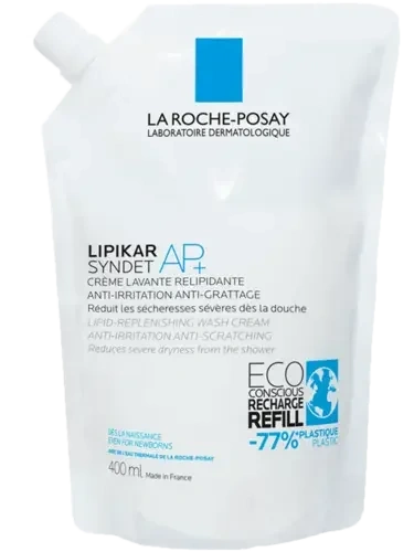 La Roche-Posay Lipikar Syndet AP+ dusjgelékrem refill 400ml