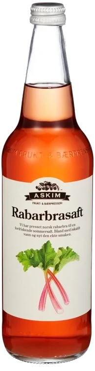 Rabarbrasaft 0,7l Fl Askim Frukt – og Bærpresseri