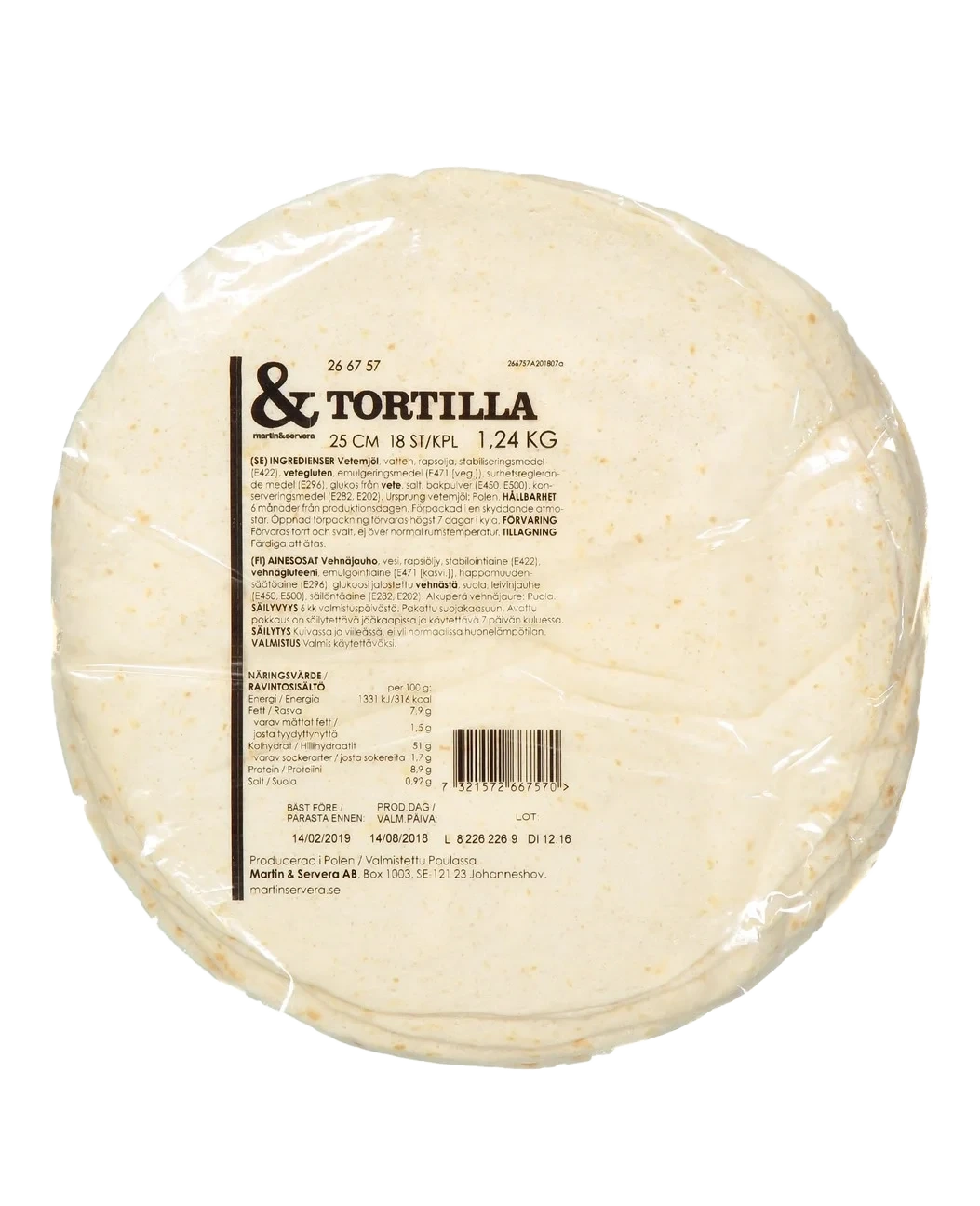 Tortilla 25 cm