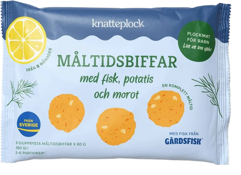 Måltidsbiffar Fisk, Potatis & Morot Fryst