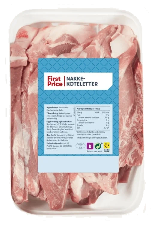 Svin Nakkekotelett Ca1kg First Price