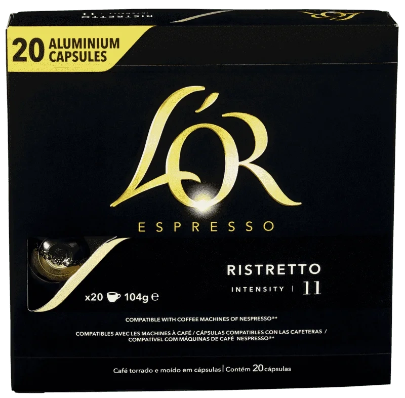L'Or Kaffekapsler Ristretto 20stk