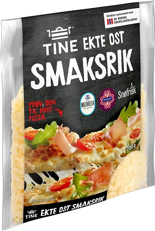 Ekte revet ost smaksrik  200g