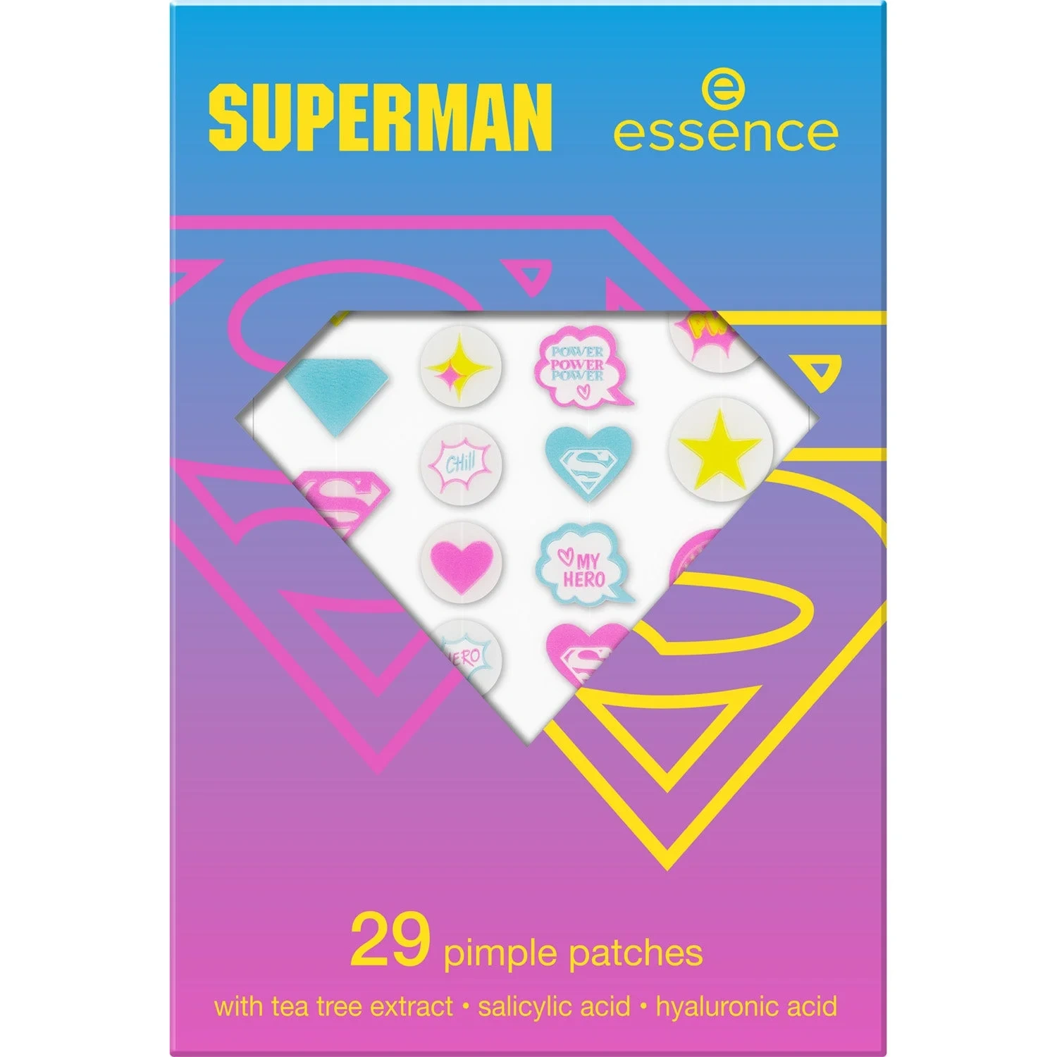 essence Superman pimple patches