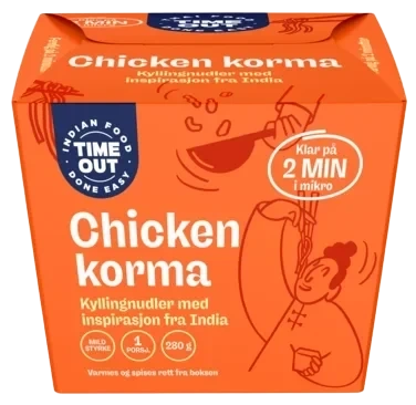 Time Out Korma Kylling med Nudler 280g