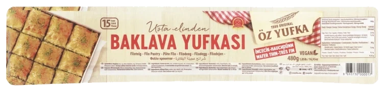 Filo Deig for Baklava 480g Øz
