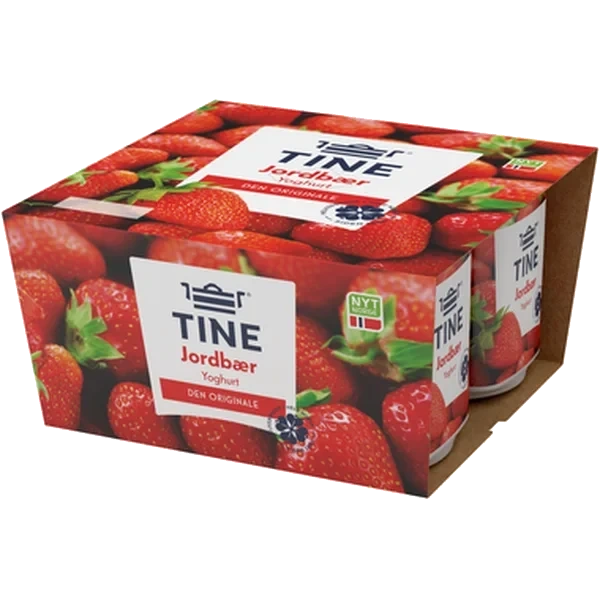 Tine Yoghurt Jordbær 4x150g