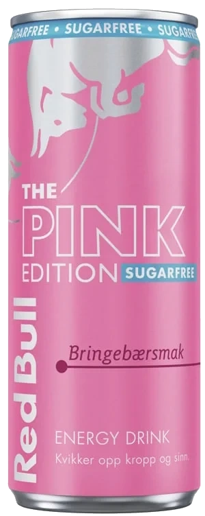 Red bull sukkerfr. pink edition bringebærsm.  24x250ml
