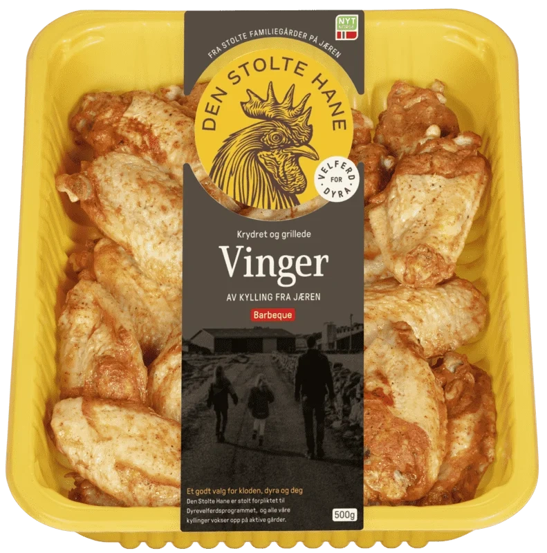 Den Stolte Hane Grillede Kyllingvinger 500g