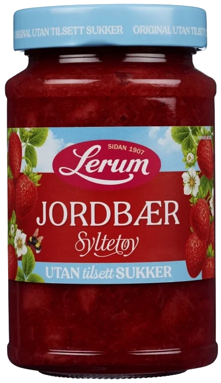 Jordbærsyltetøy Original Utan Tilsett Sukker 425g