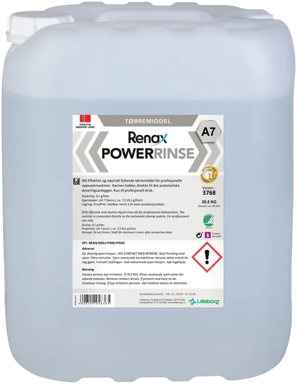 Renax powerrinse a7  20,5kg