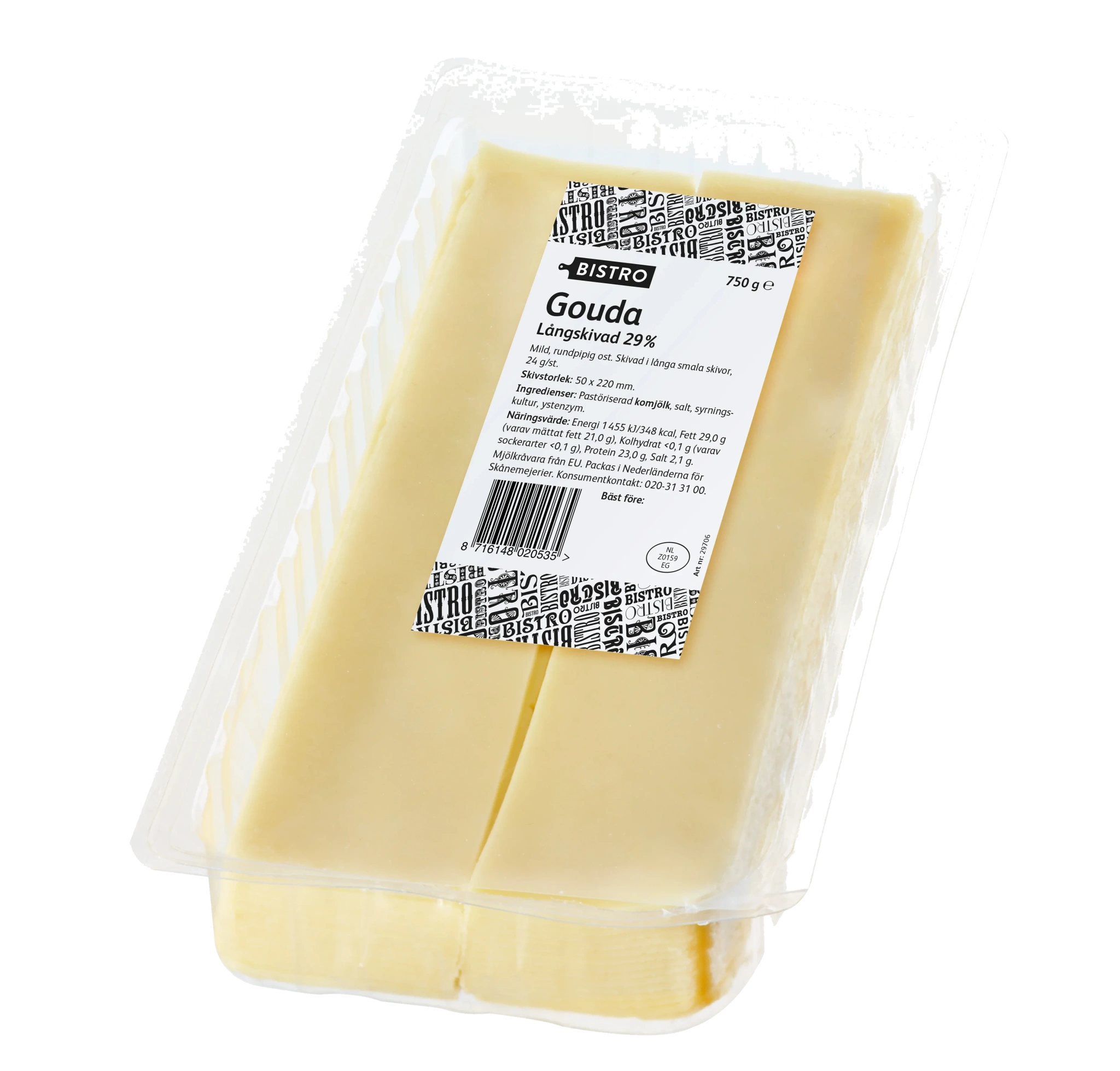 Gouda långskivad 5x22 cm