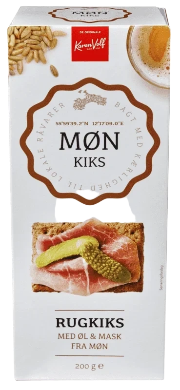 Karen Volf Møn Rugkjeks med Øl 200g