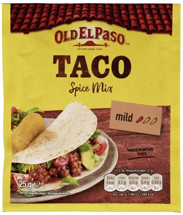 Taco Spice Mix 25g Old El Paso