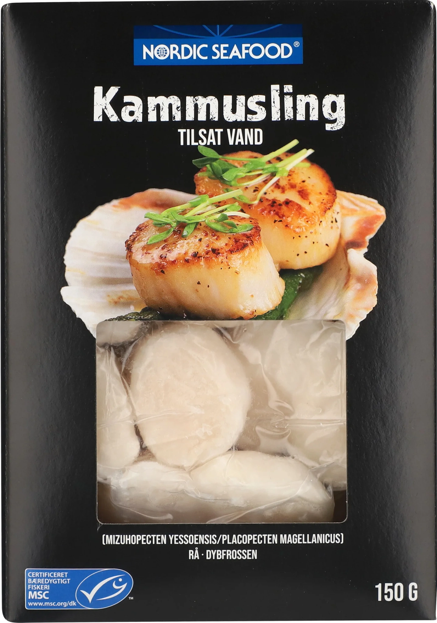 Nordic Seafood Kammusslor tillsatt vatten