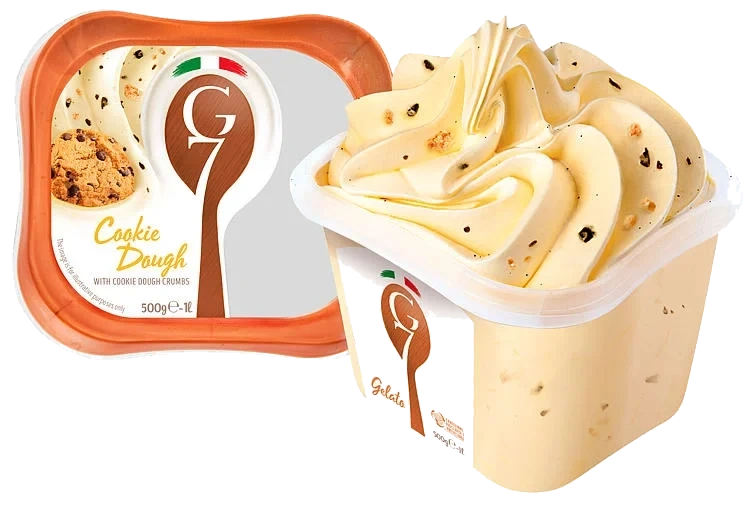 Cookie Dough Gelato Italiensk Iskrem 1l G7 Ekte Italiensk Iskrem