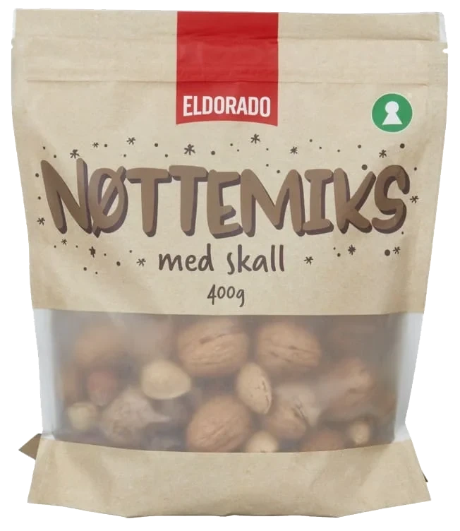 Miksnøtter m/Skall 380g Eldorado