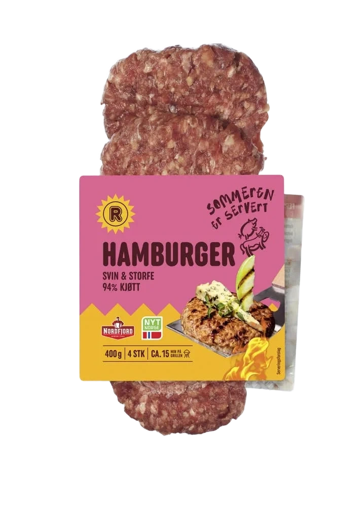 Hamburger storfe/svin