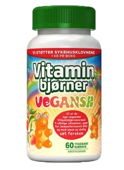 Vitaminbjørner Fersken 60stk