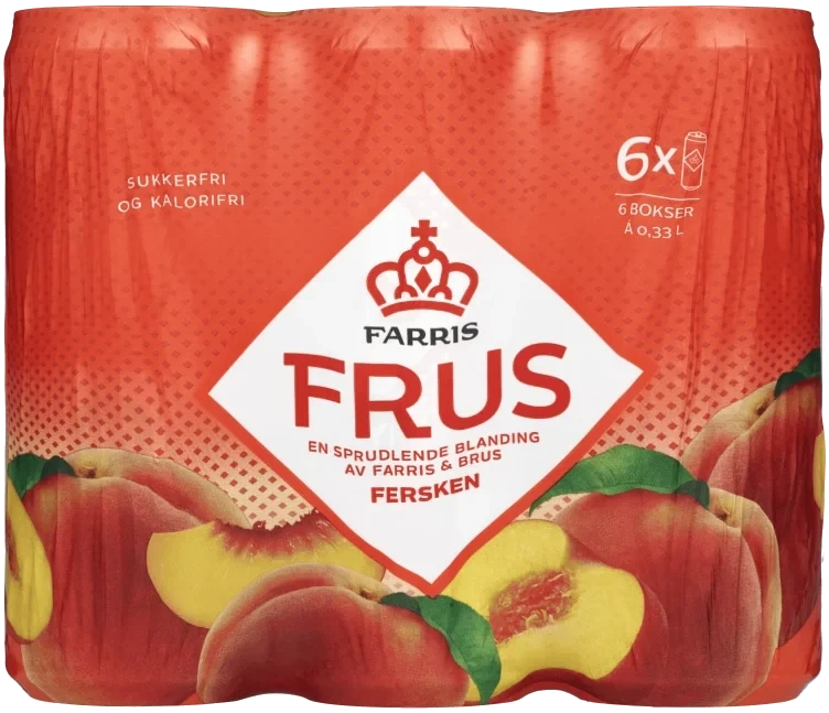 Farris Frus Fersken 0,33lx6 boks