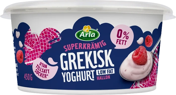 Grekisk yoghurt hallon 0.2%