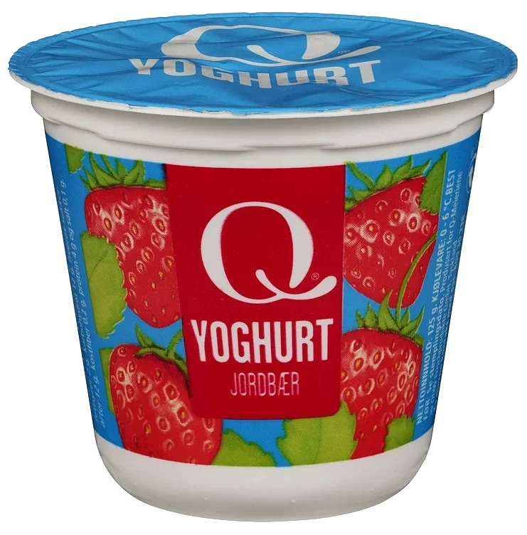 Q yoghurt jordbær 125g