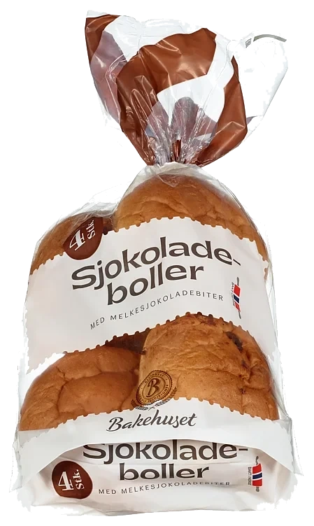 Sjokoladeboller 4stk Bakehuset
