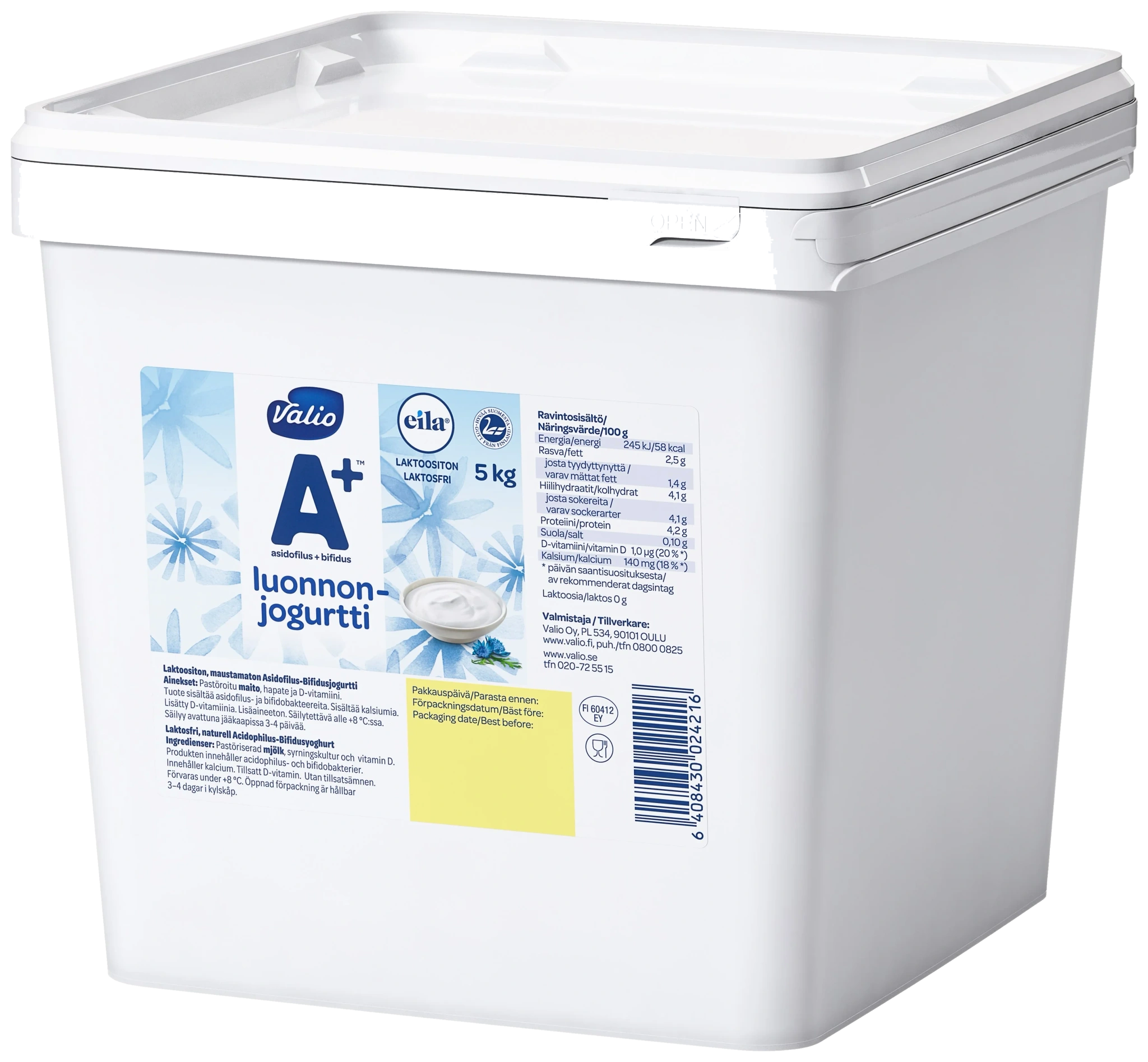 Laktosfri Yoghurt Naturell 2,5%