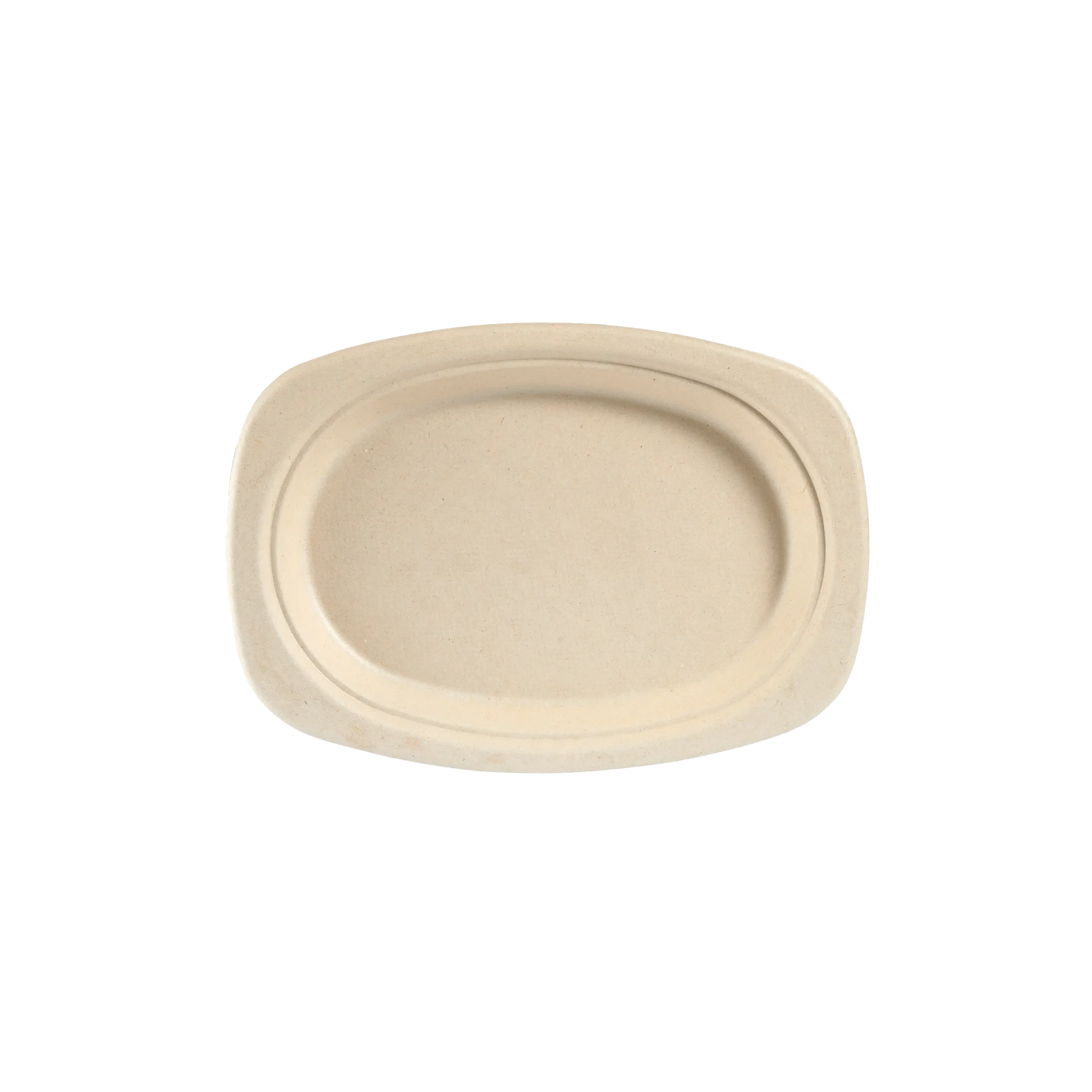 Tallrik, oval Brun