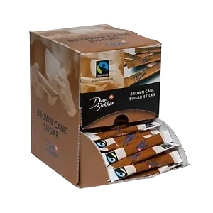 Sukker sticks brun, display 225x4g
