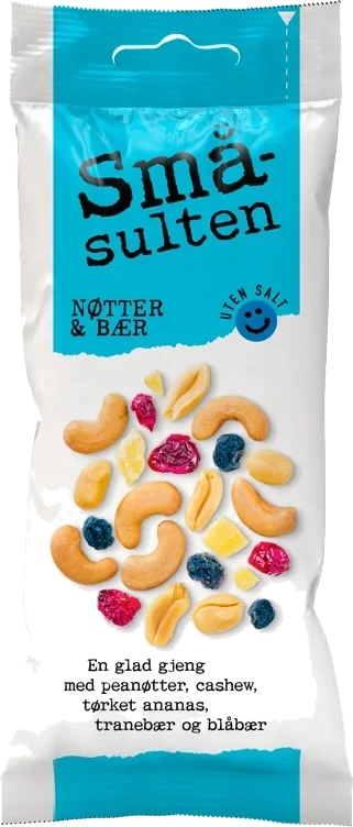 Småsulten nøtter & bær      60g