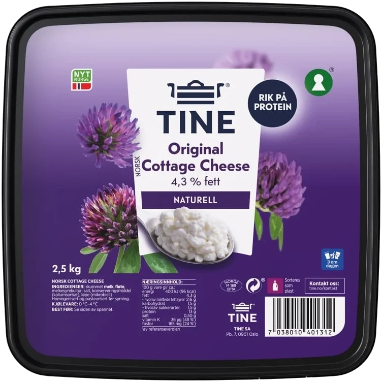 Cottage cheese     2,5kg