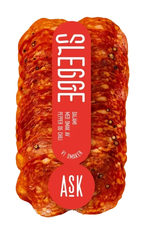 Slegge Salami skivet 80g Ask Gård