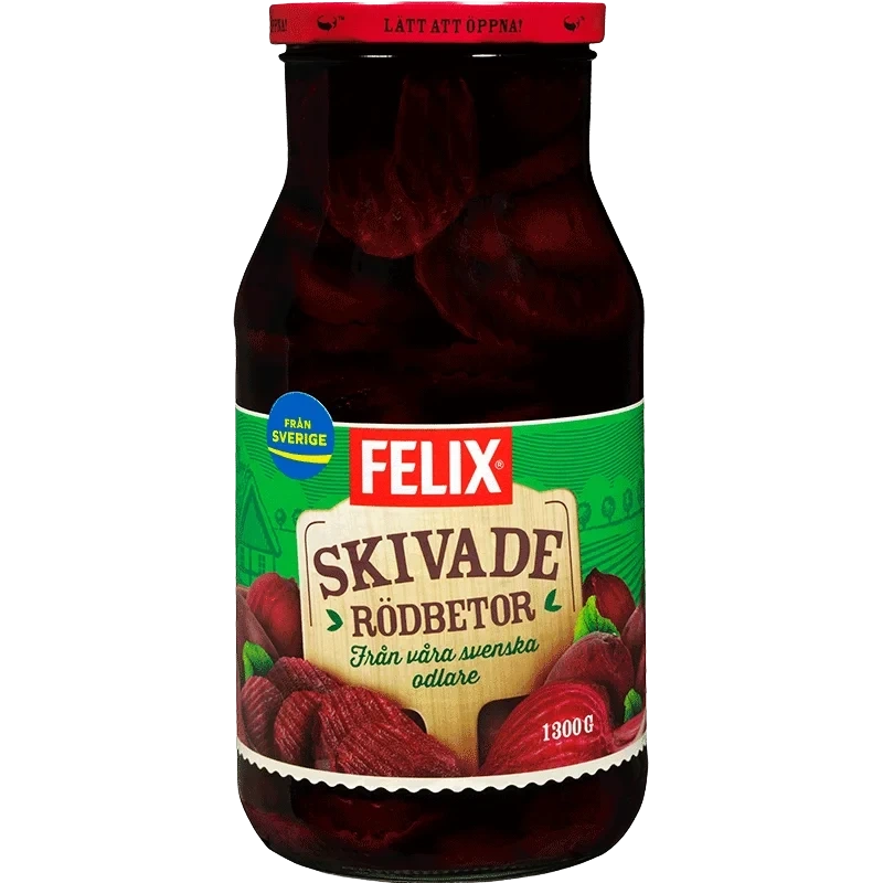 Rödbetor skivade