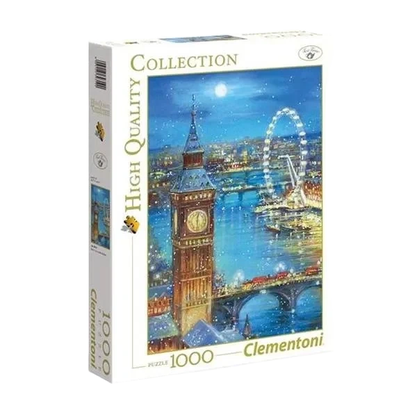 Puslespill 1000 Brikker - Snowflakes on Big Ben