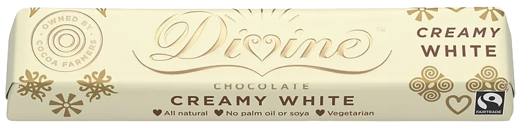 Divine fairtrade white chocolate    35g
