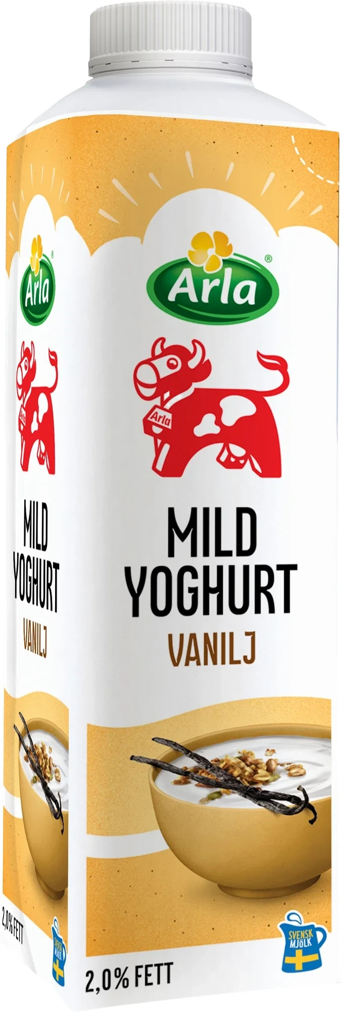 Mild yoghurt vanilj 2%