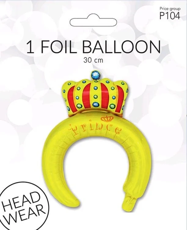 Folieballong Krone Prins