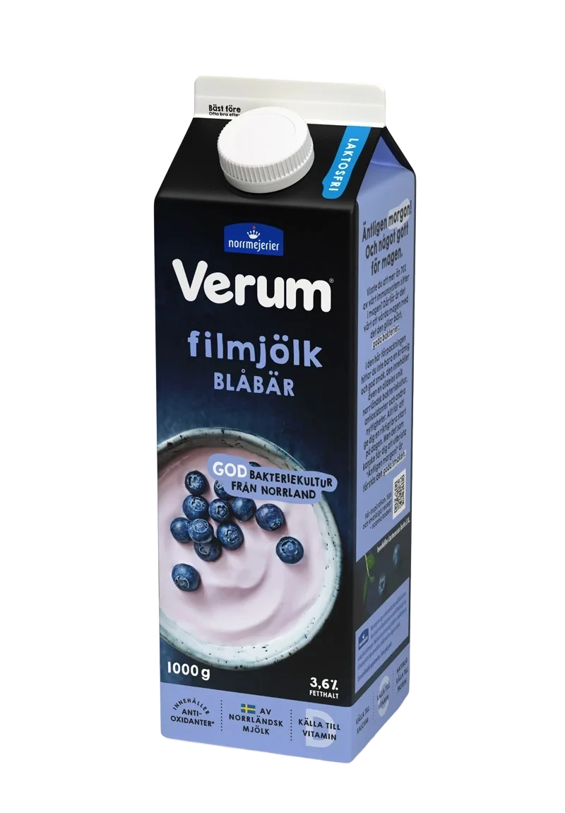 Filmjölk 3.6% Blåbär laktosfri