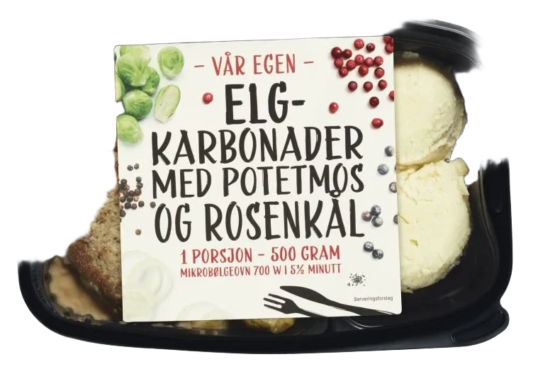 Elgkarbonade m/Potetmos 500g Matbørsen
