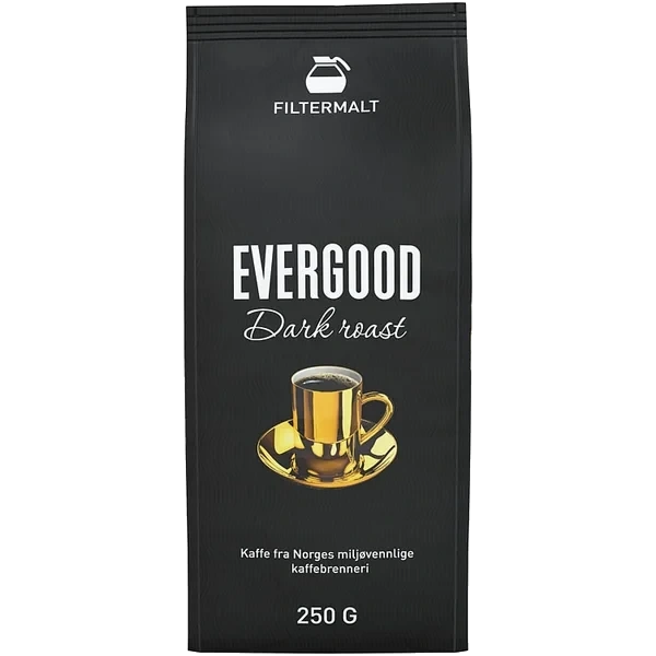 Evergood Dark Roast Filtermalt 250g Kartong 24stk