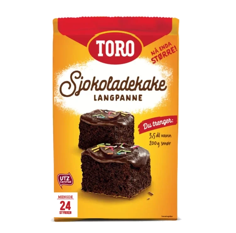 Sjokoladekake langpanne 854g