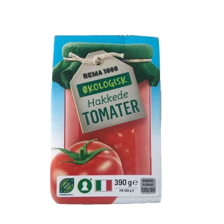 Tomater hakkede økol.   390g