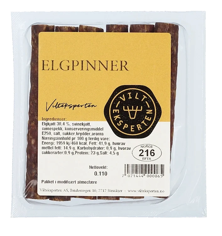 Elgpinner speket  110g