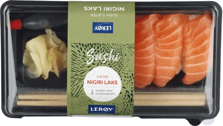 Sushi Laks Nigiri 5 Biter 152g Meny