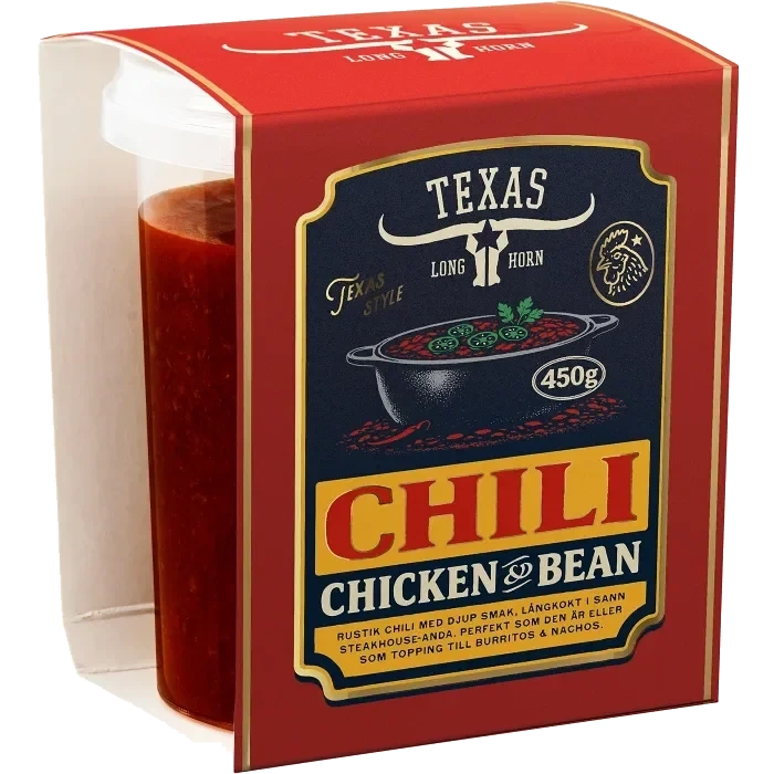 Chicken Chili Färsk 450g Texas Longhorn