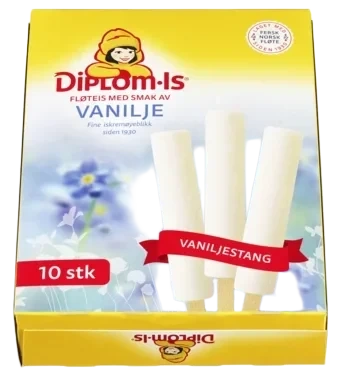 Vaniljestang pinneis 10 stk, 370 ml