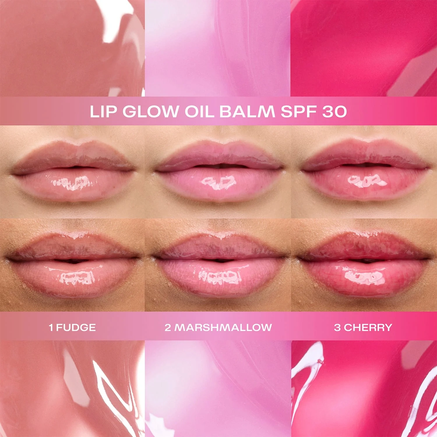 Lip Glow Oil Balm SPF30 1 Fudge