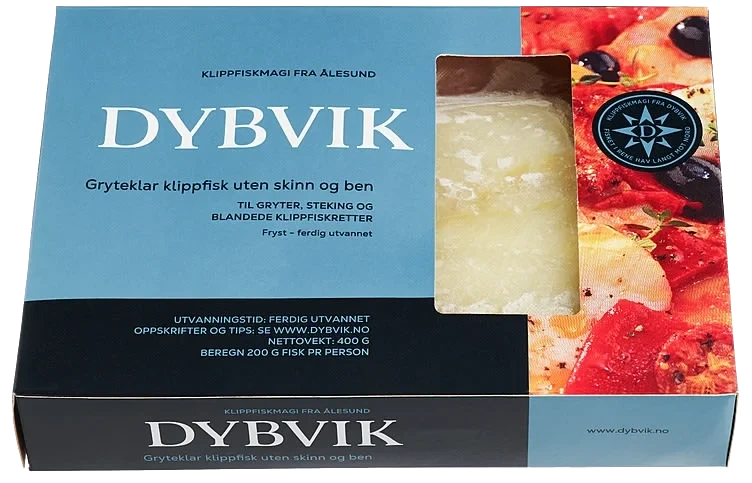 Klippfisk Gryteklar 400g Dybvik